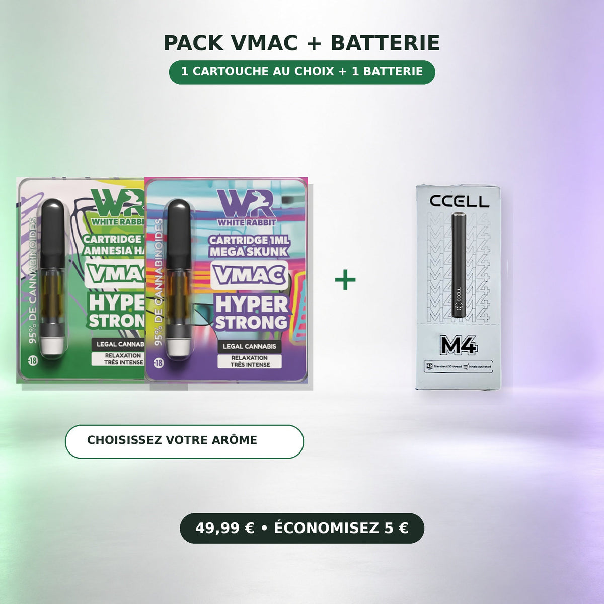 Collection Molécules VMAC : cartouches, batterie et pack – BISCA CBD