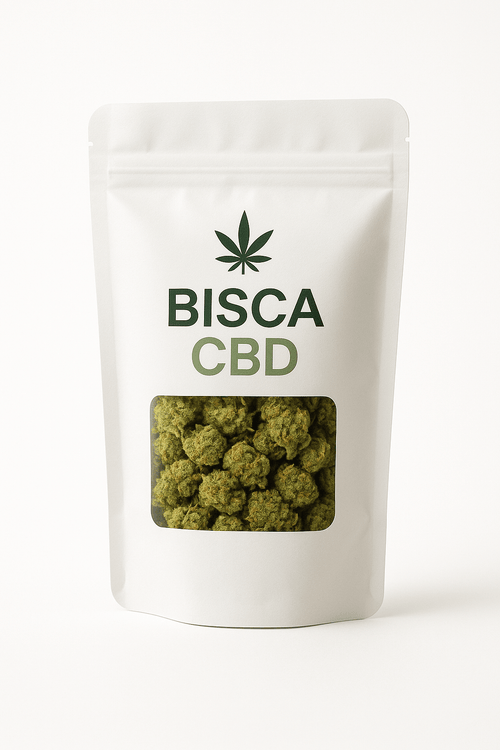Sachet de fleurs CBD White Widow premium BISCA CBD – small buds naturels et de qualité