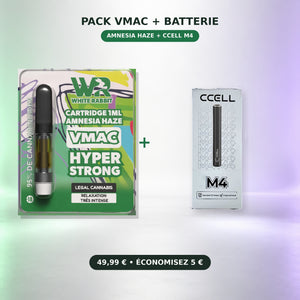 Pack cartouche VMAC Amnesia Haze et batterie CCELL M4 – BISCA CBD